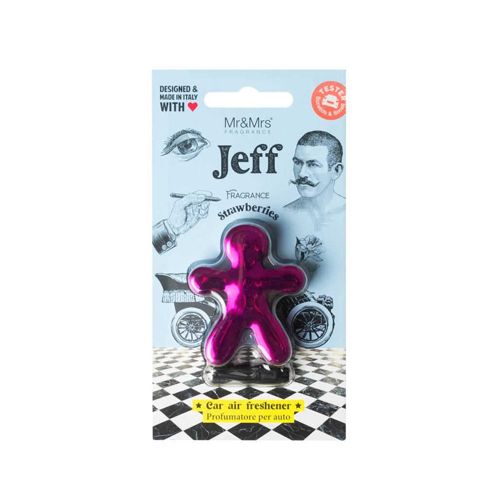Mr&Mrs Fragrance Jeff Chrome Fucsia Strawberry Profumatore per auto - immagine 2