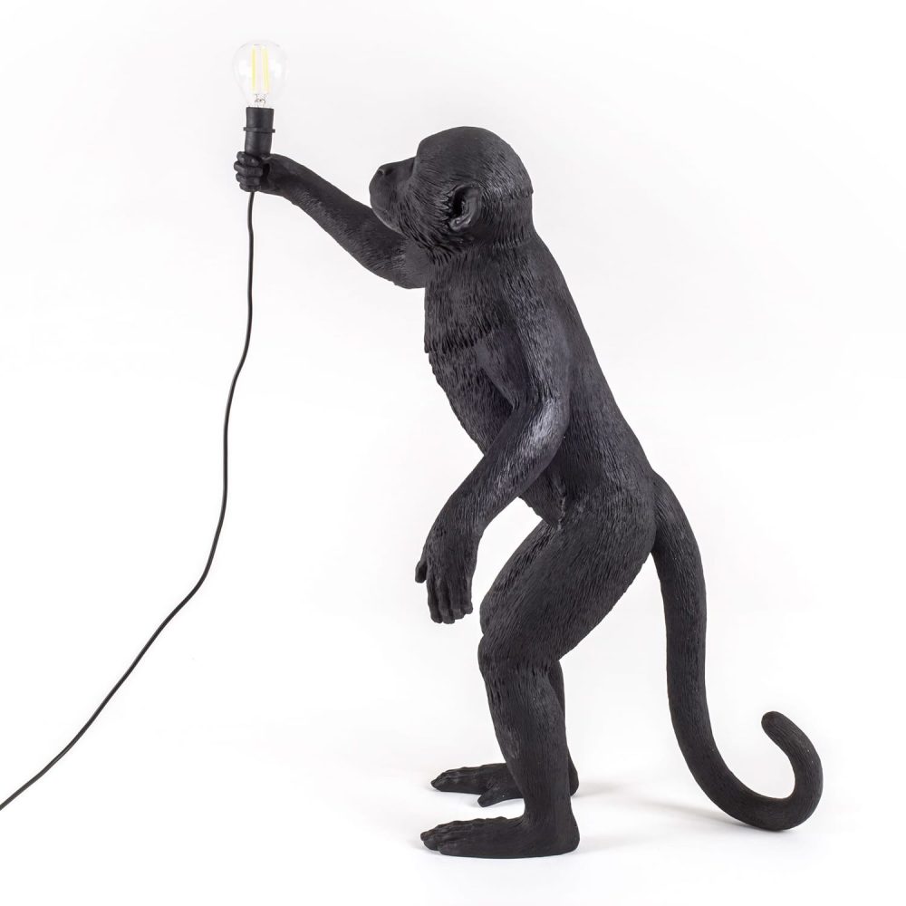 Seletti Lampada monkey lamp nera in piedi - immagine 2