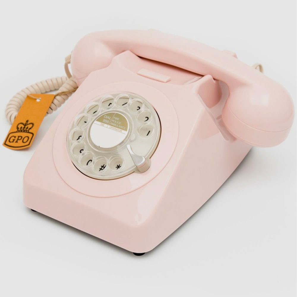 Telefono vintage a disco gpo rotary phone Carnation Pink - immagine 3