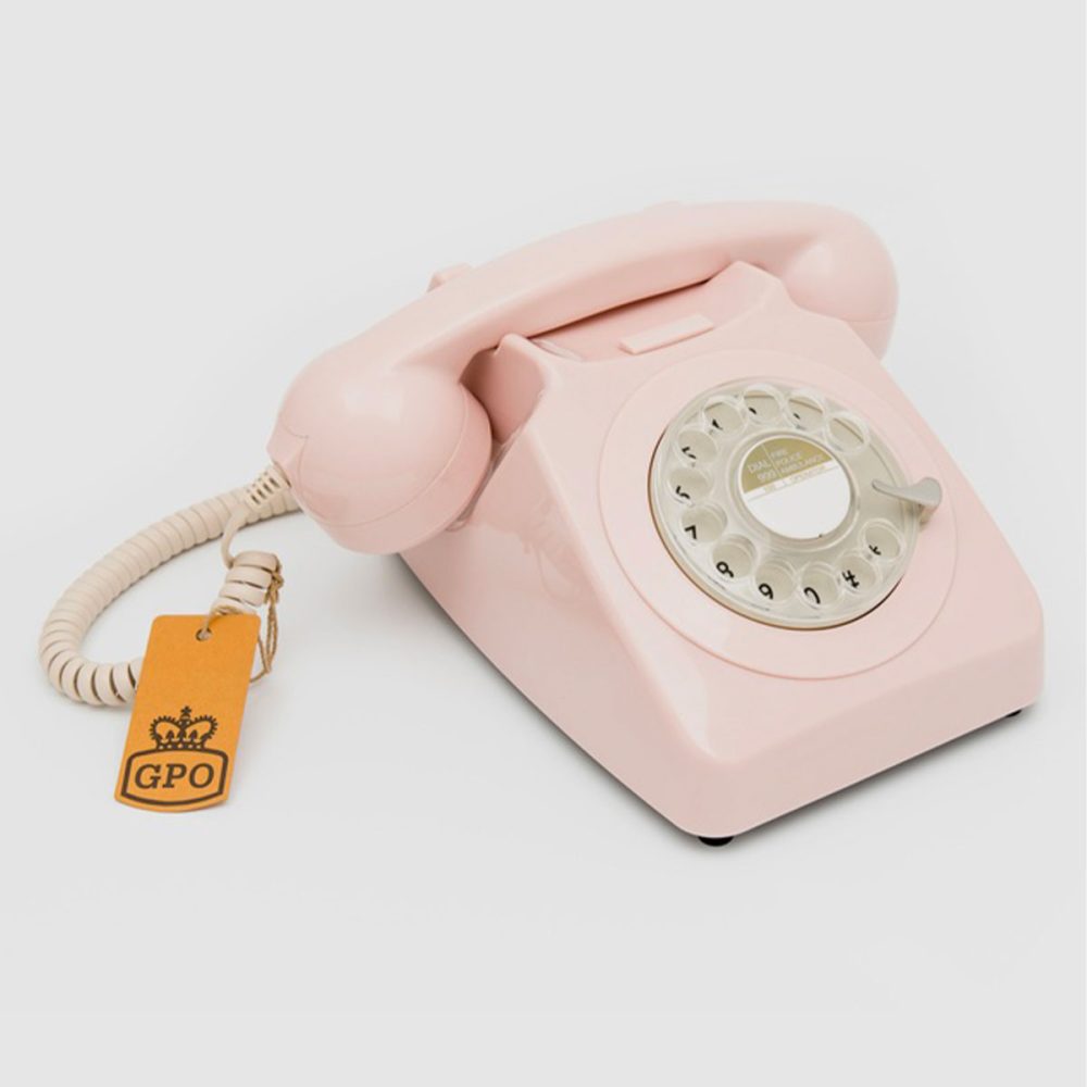 Telefono vintage a disco gpo rotary phone Carnation Pink - immagine 2