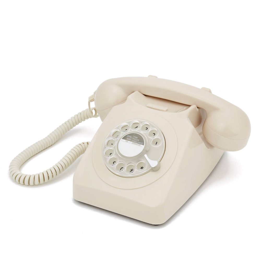Telefono vintage a disco gpo rotary phone avorio