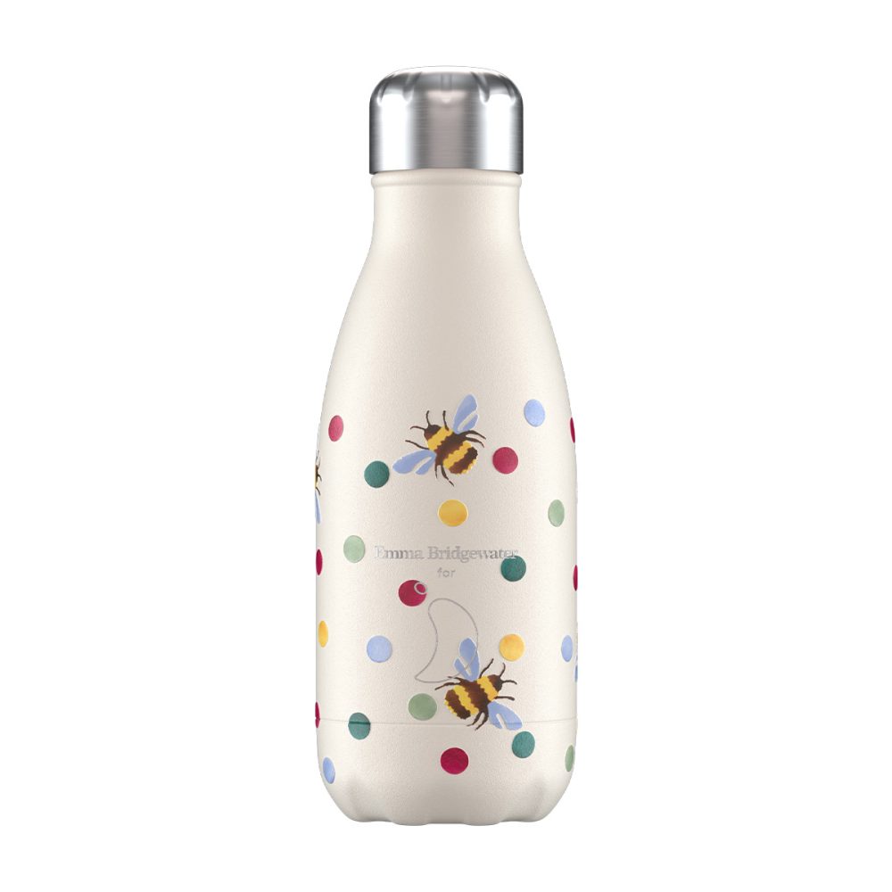 Chilly's Bottles - 260 ml - Emma Bridgewater Polka Dot Bee
