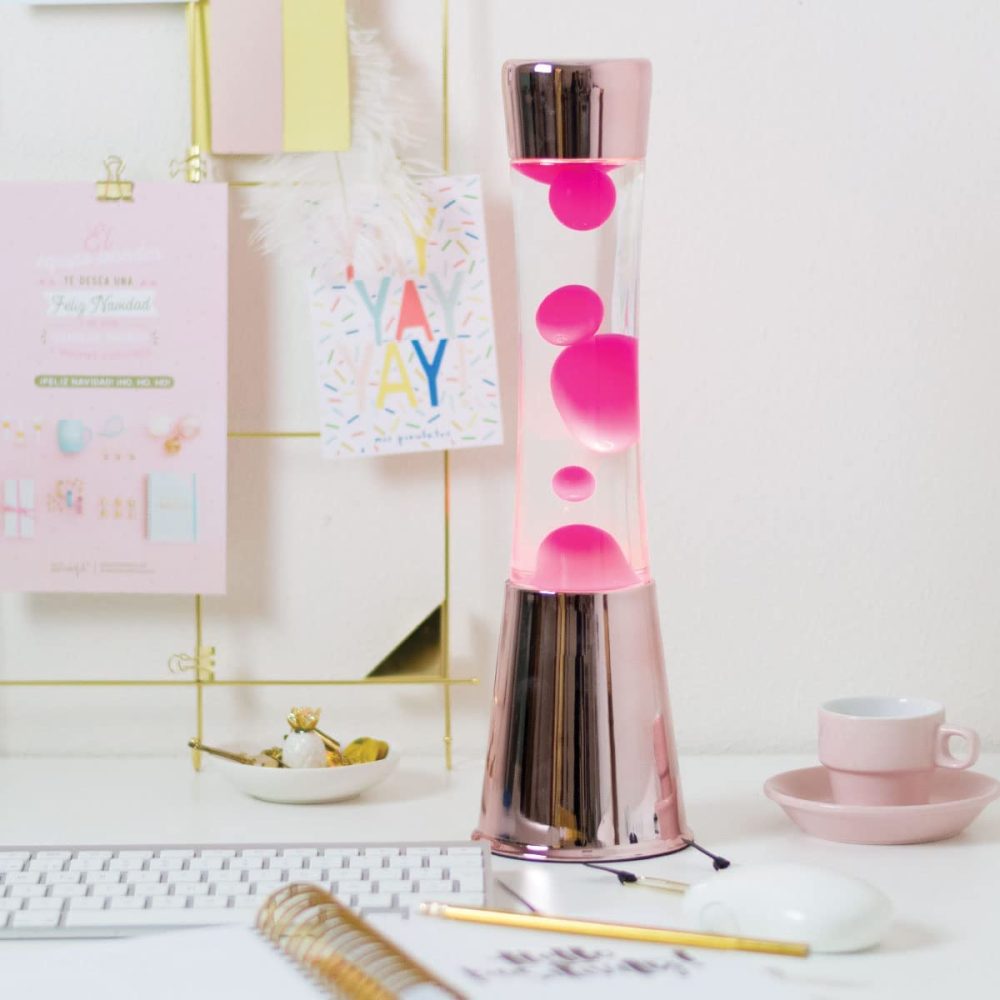 Fisura Lampada Lava Lamp Pink Gold - immagine 2