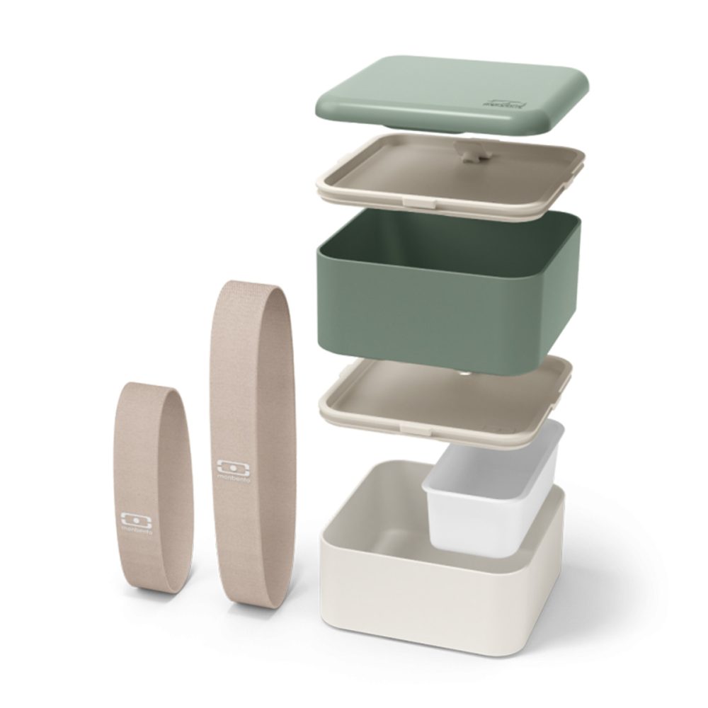 Monbento - Lunch Box Square Green Natural - immagine 4