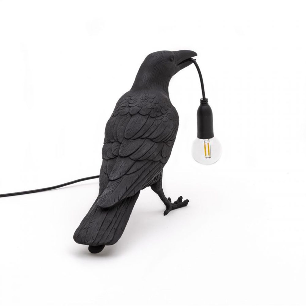 Seletti Bird Lamp uccello nera - Waiting - immagine 3