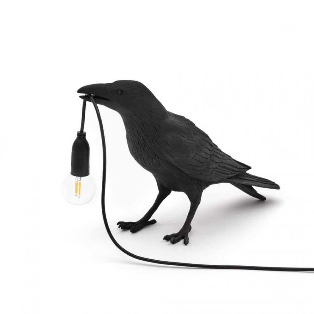 Seletti Bird Lamp uccello nera - Waiting - immagine 2