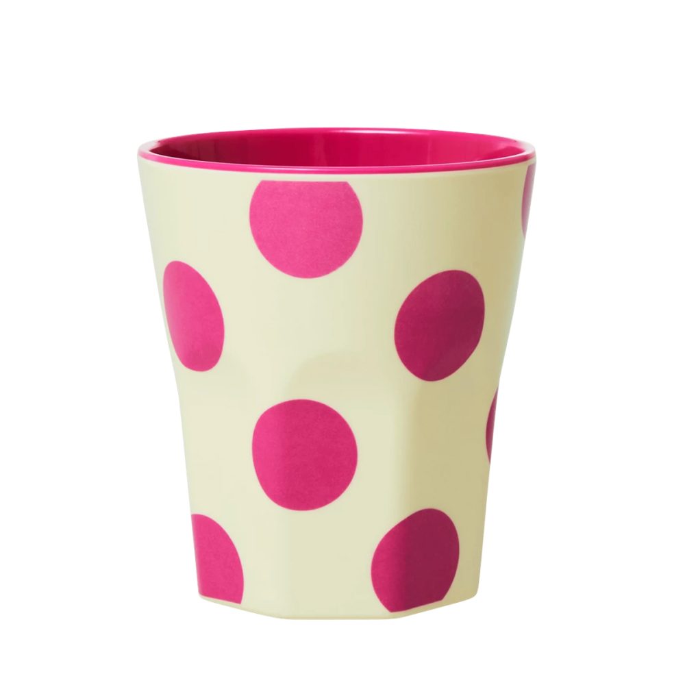 Rice bicchiere Fucsia Dots