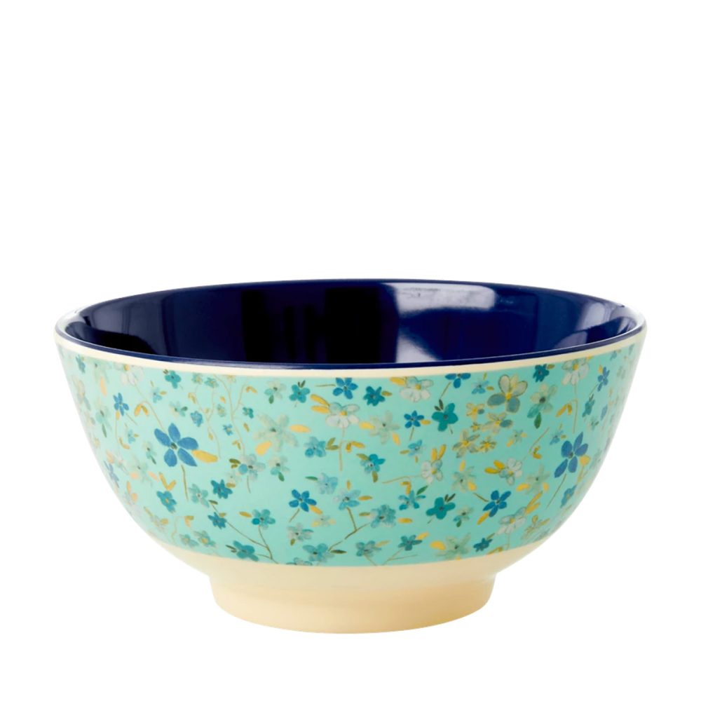 Rice ciotola Fiori Blue