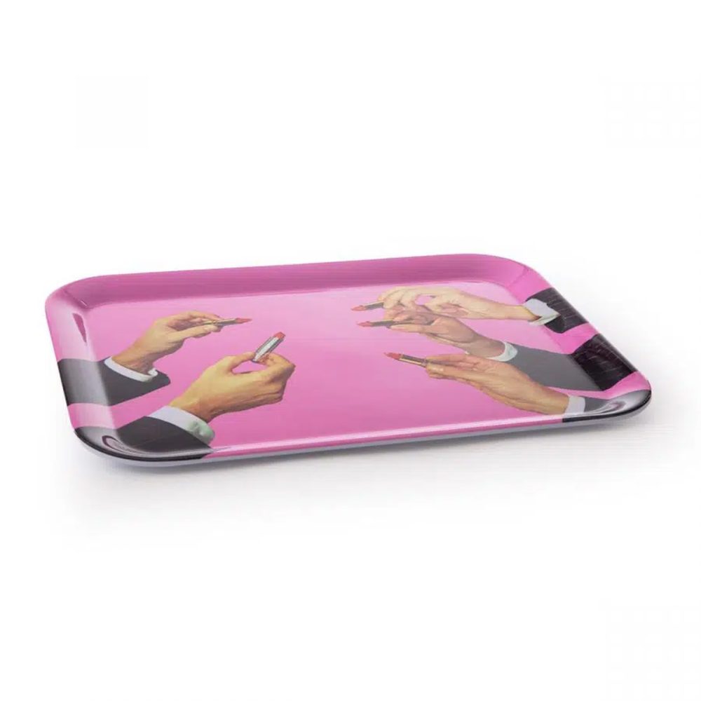 Seletti Toiletpaper vassoio in melamina Lipstick - immagine 2