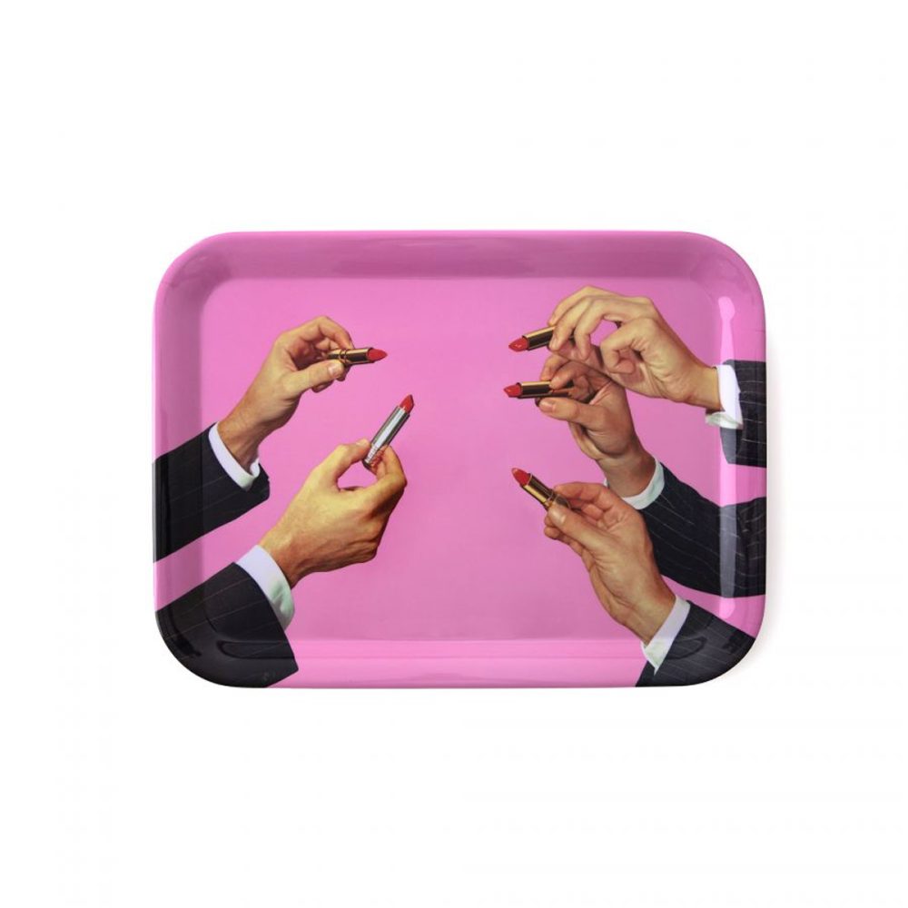 Seletti Toiletpaper vassoio in melamina Lipstick