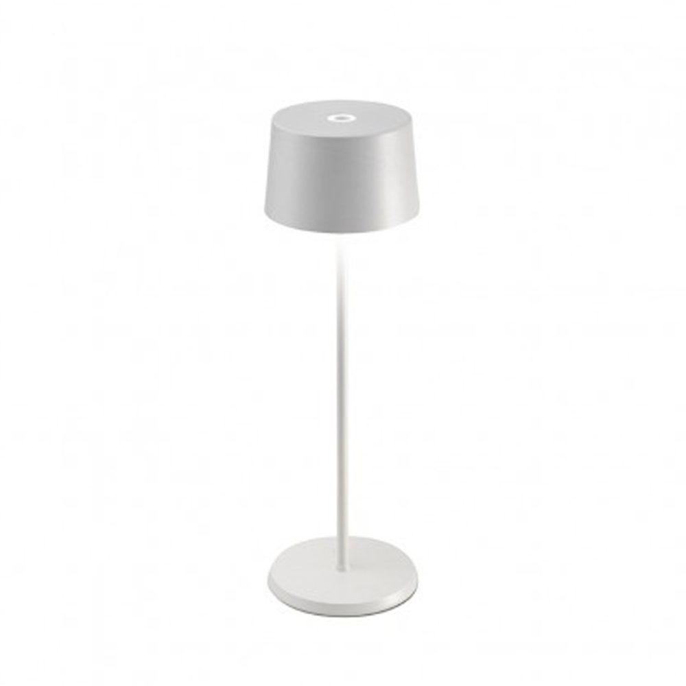 Zafferano Olivia Pro Lampada da tavolo bianco