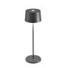 Zafferano Olivia Pro Lampada da tavolo grigio scuro