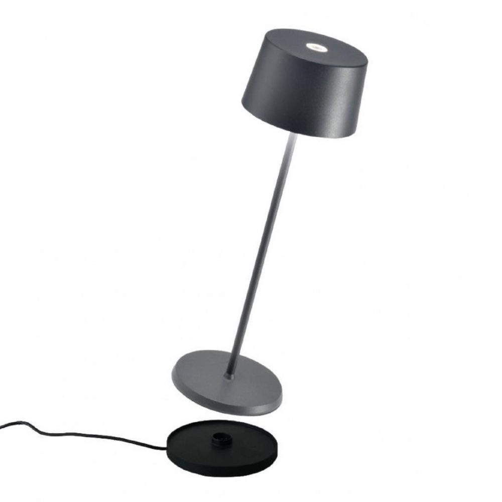 Zafferano Olivia Pro Lampada da tavolo grigio scuro - immagine 2