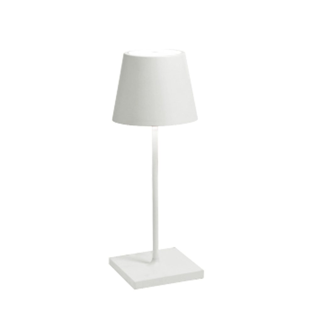Zafferano Poldina Pro Lampada da tavolo bianco