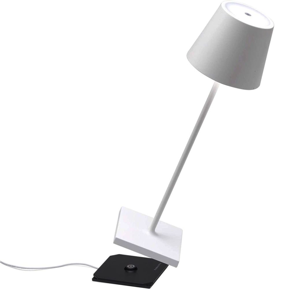 Zafferano Poldina Pro Lampada da tavolo bianco - immagine 2