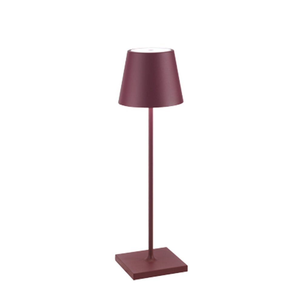 Zafferano Poldina Pro Lampada da tavolo bordeaux