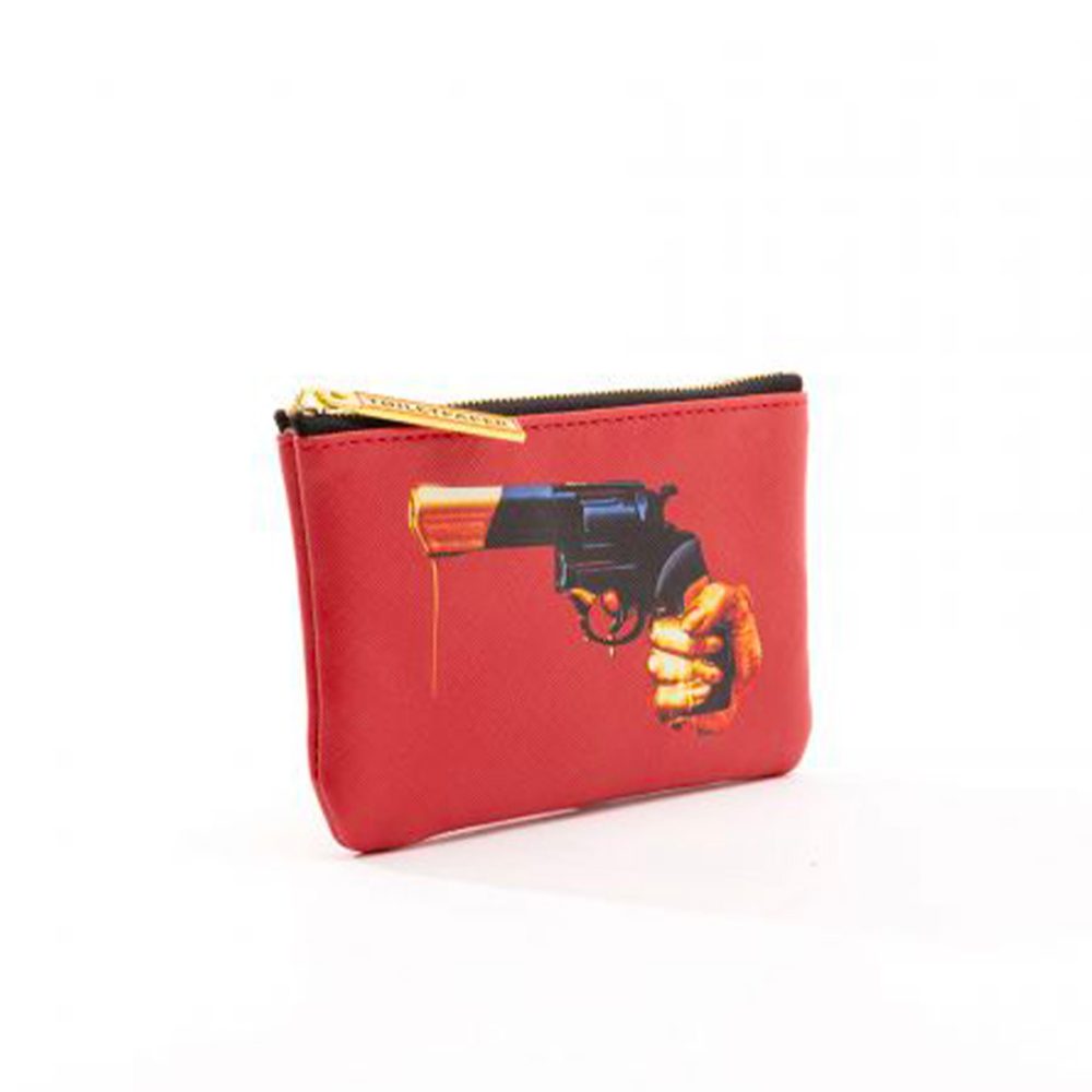 Seletti Toiletpaper Busta Cosmetici Revolver - immagine 2