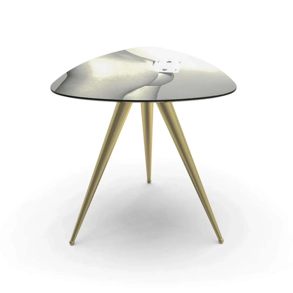 Seletti Toiletpaper tavolino in legno Two of Spades