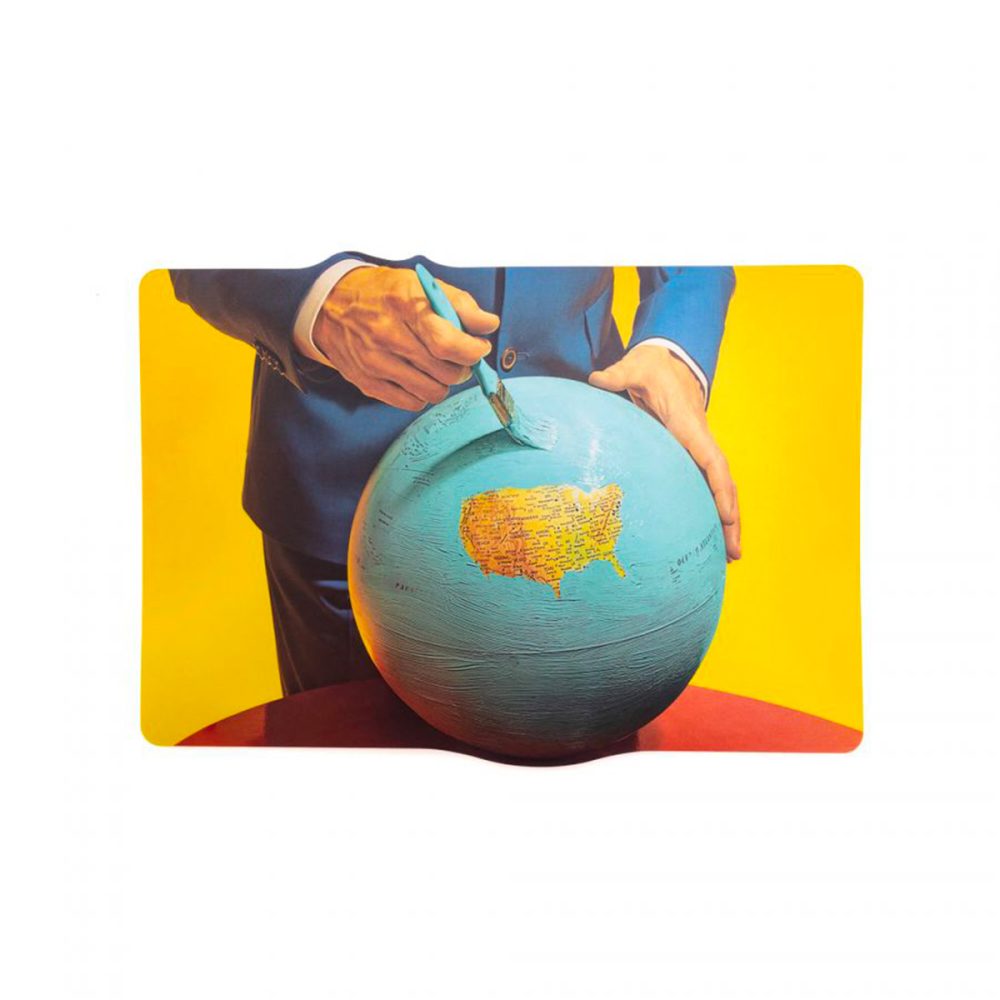 Seletti Toiletpaper tovaglietta sughero Globe