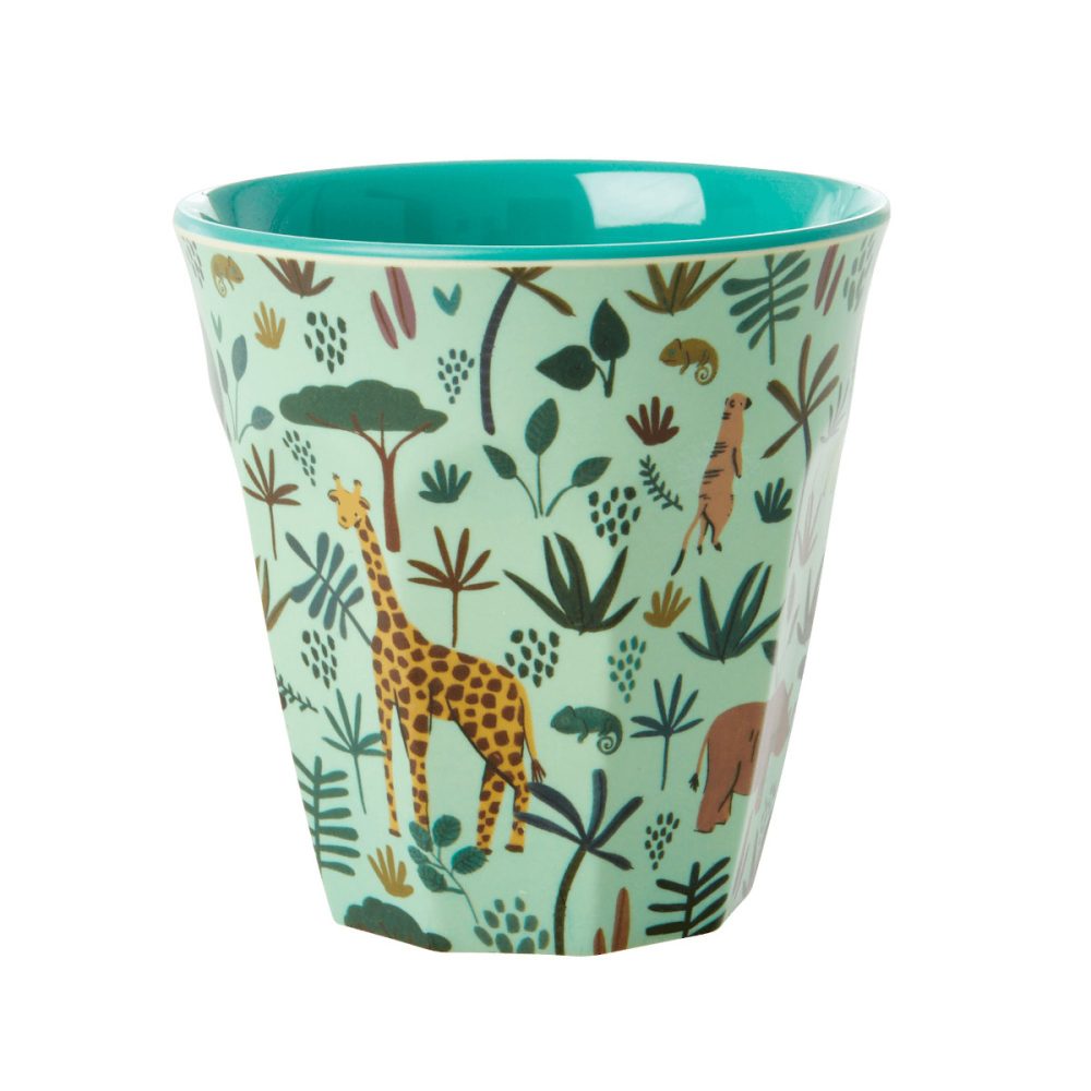 Rice bicchiere Jungle Animals Verde