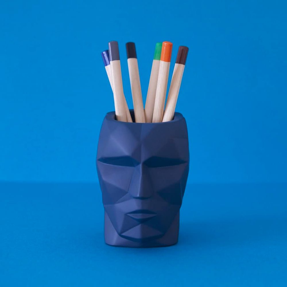 Balvi porta penne The Head blu - immagine 2