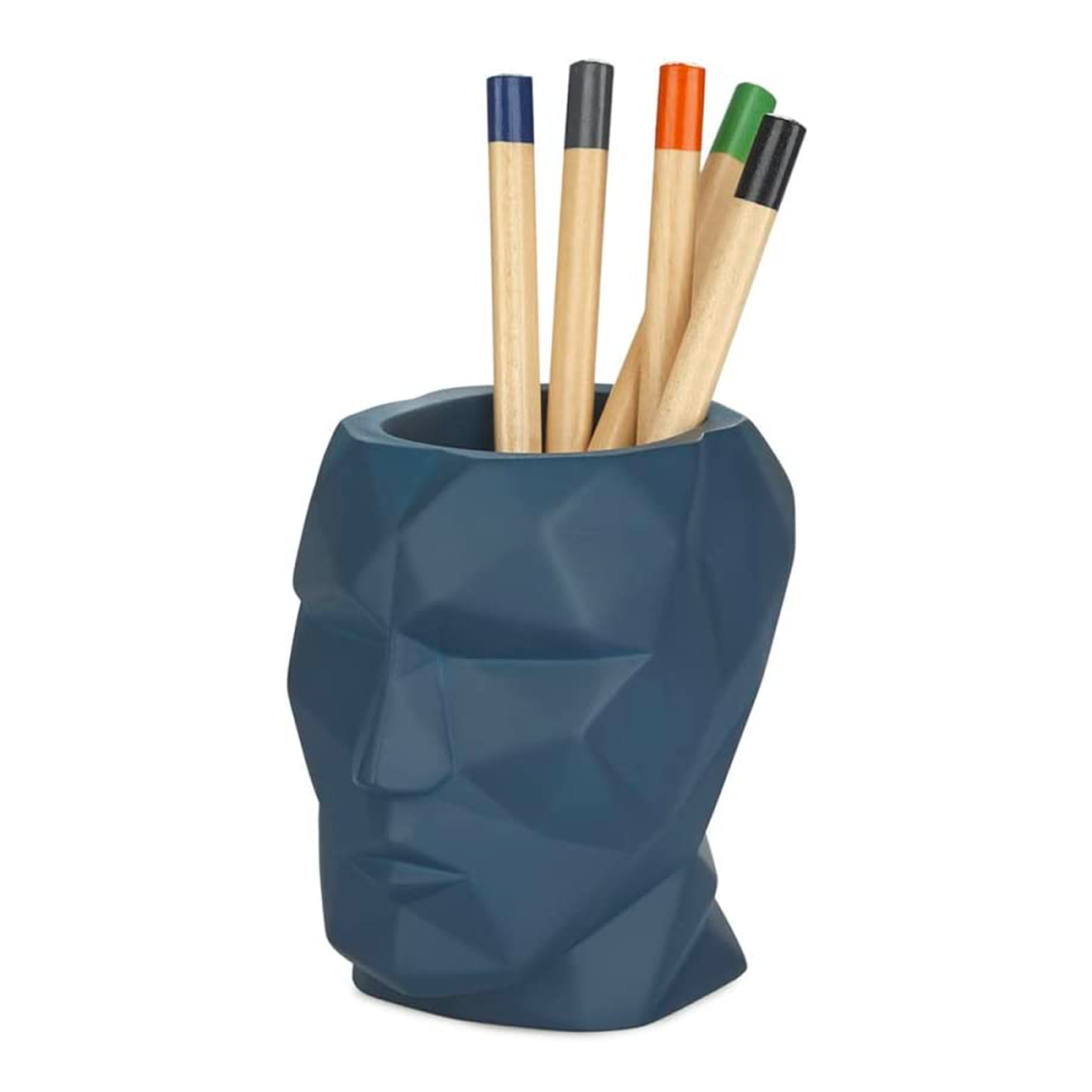 Balvi porta penne The Head blu