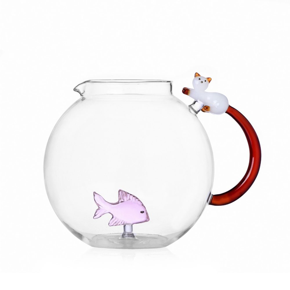 Ichendorf Tabby Cat Caraffa Pesce e Gattino
