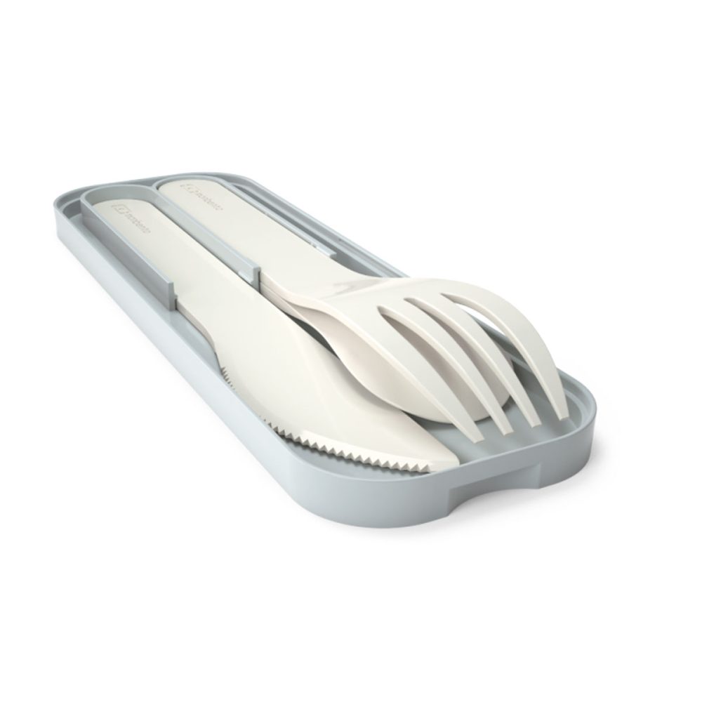 Monbento - Posate in plastica biodegradabili White - immagine 2