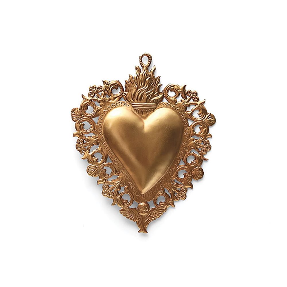 Cuore oro Maria grande