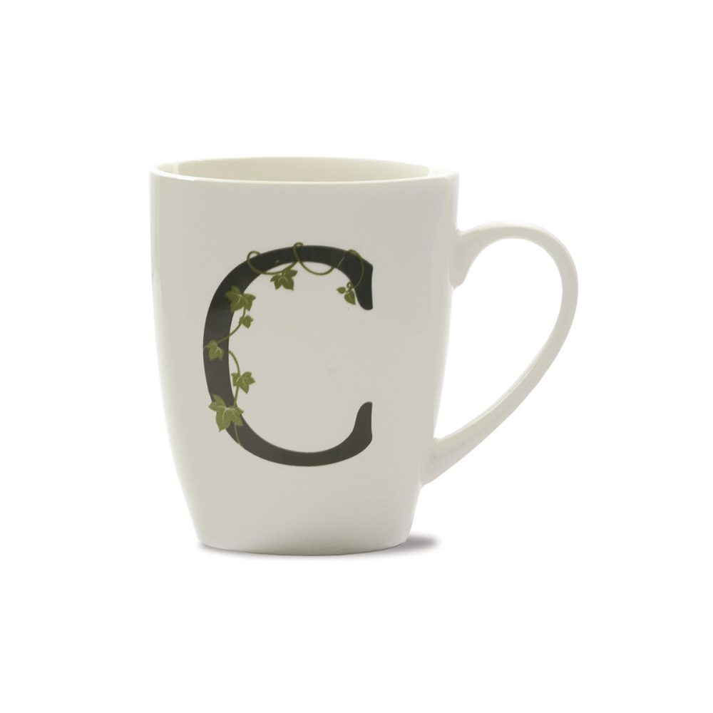 La Porcellana Bianca Mug Lettera C