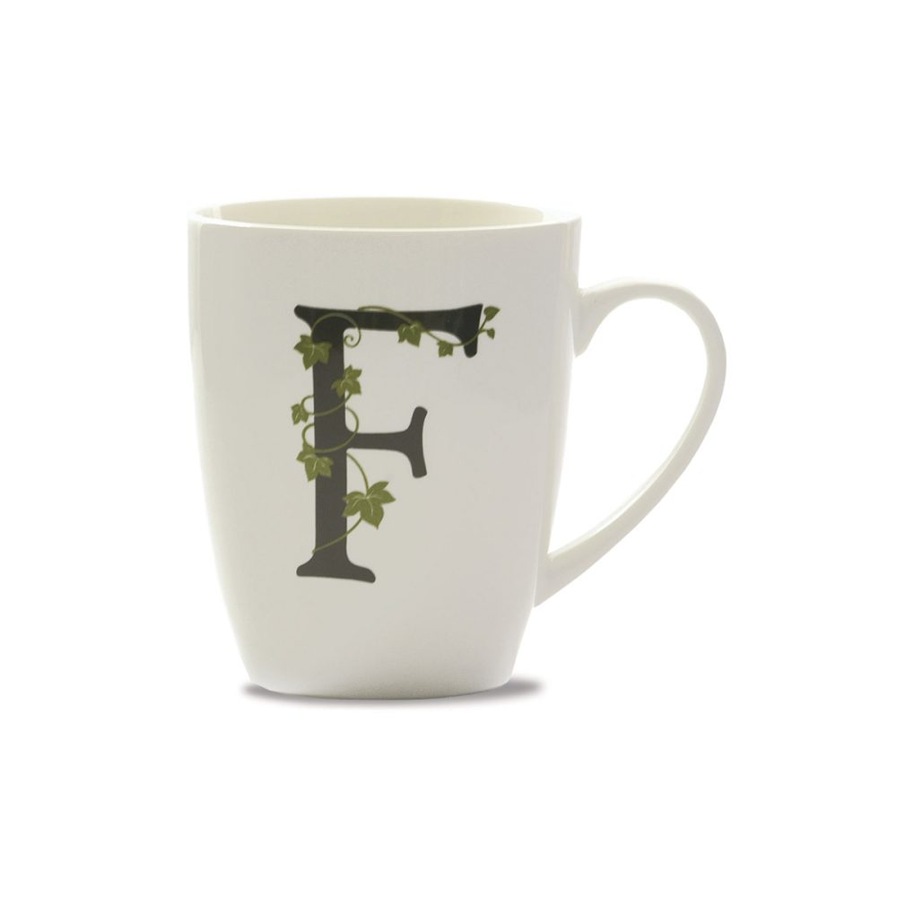 La Porcellana Bianca Mug Lettera F