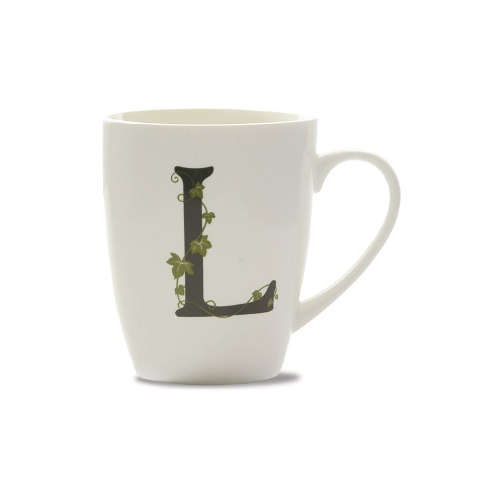 La Porcellana Bianca Mug Lettera L