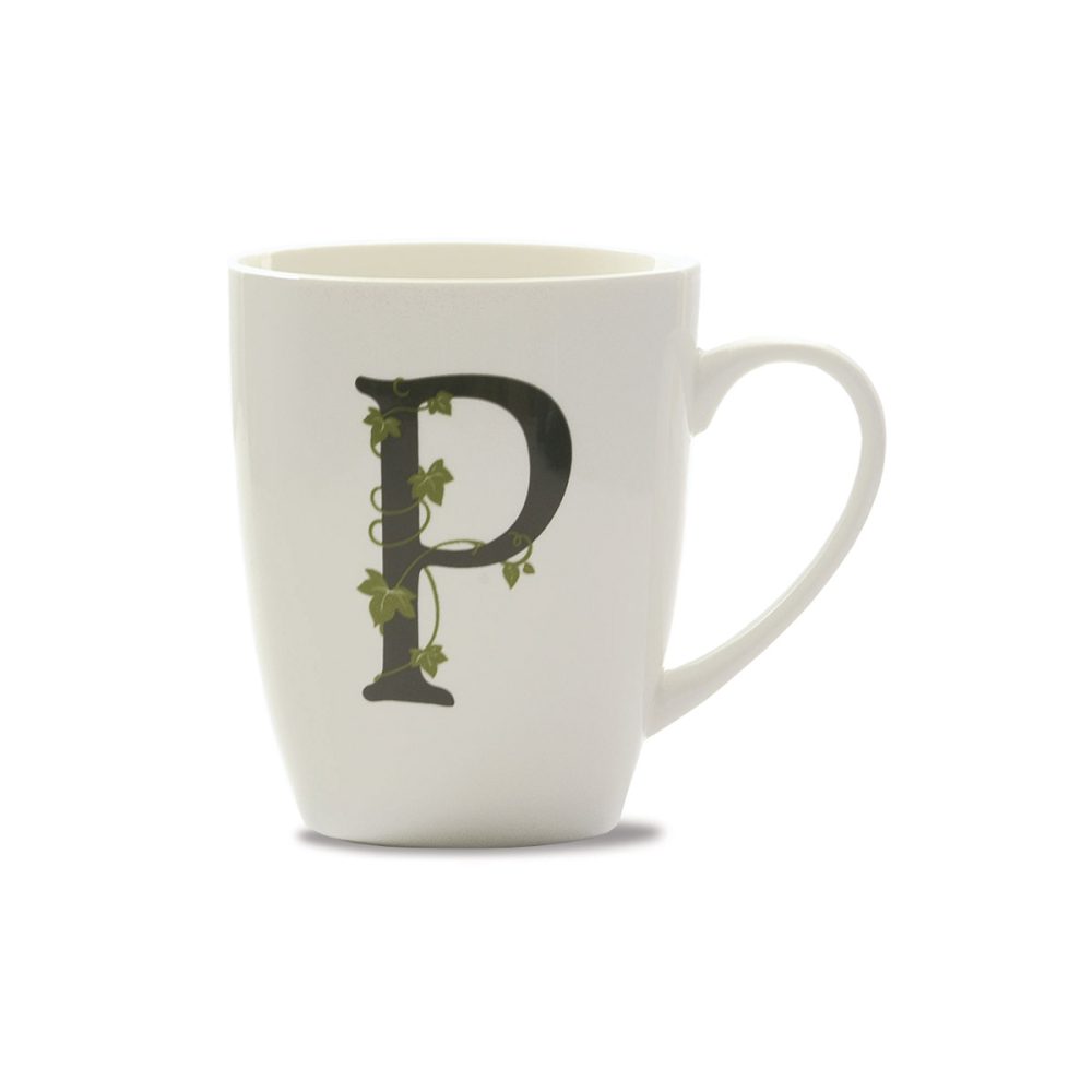 La Porcellana Bianca Mug Lettera P