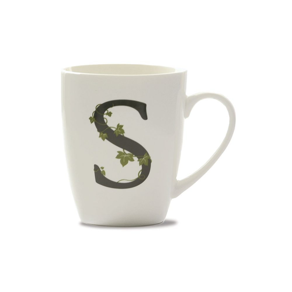 La Porcellana Bianca Mug Lettera S