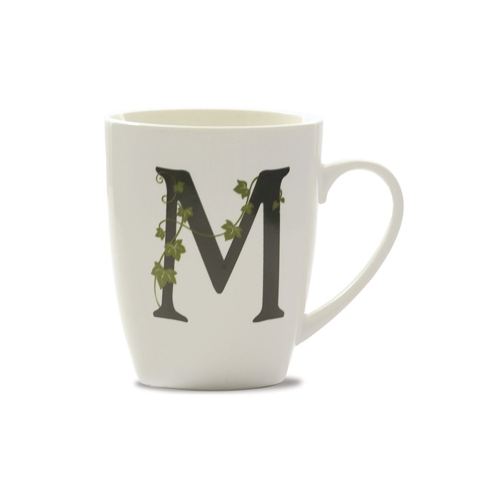 La Porcellana Bianca Mug Lettera M