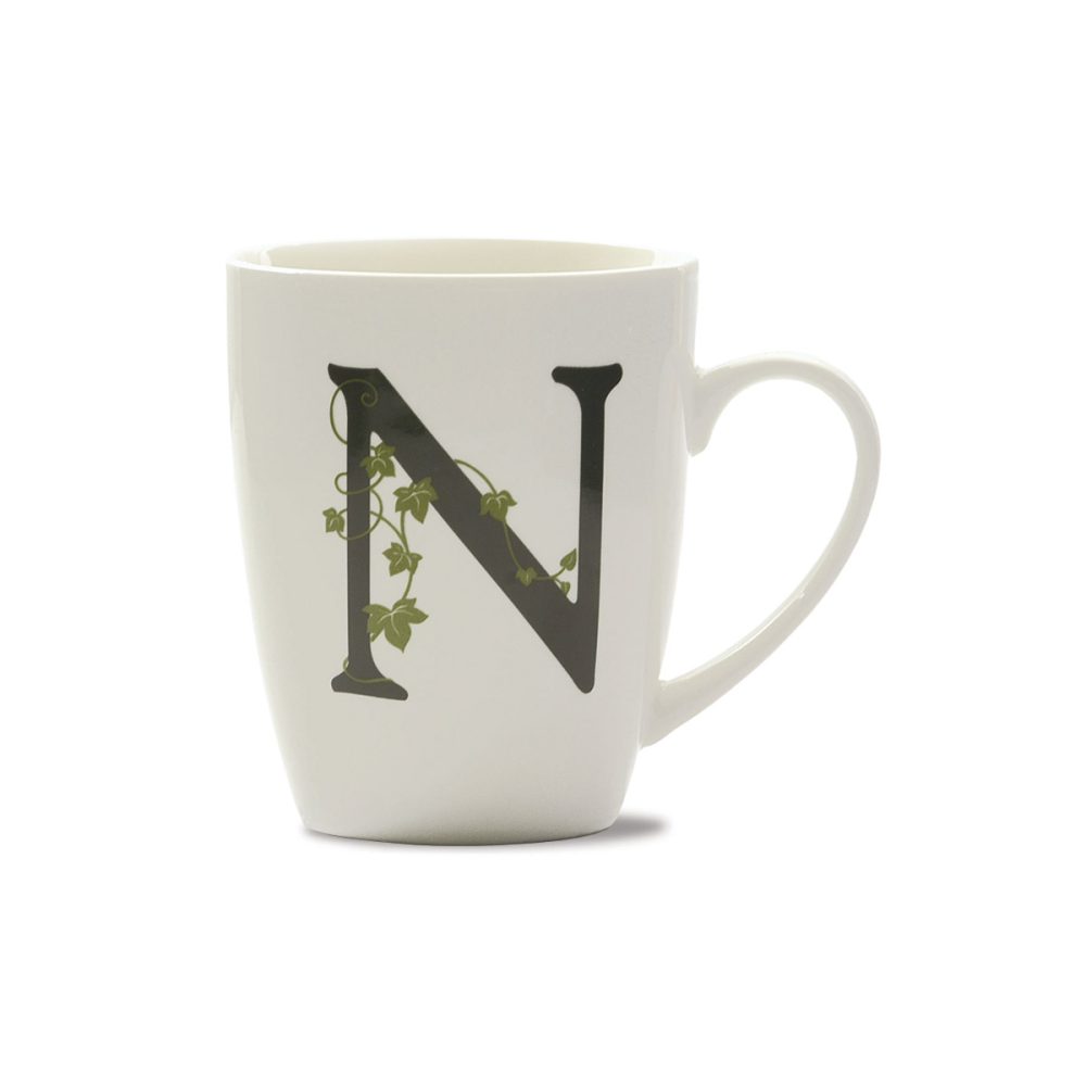 La Porcellana Bianca Mug Lettera N