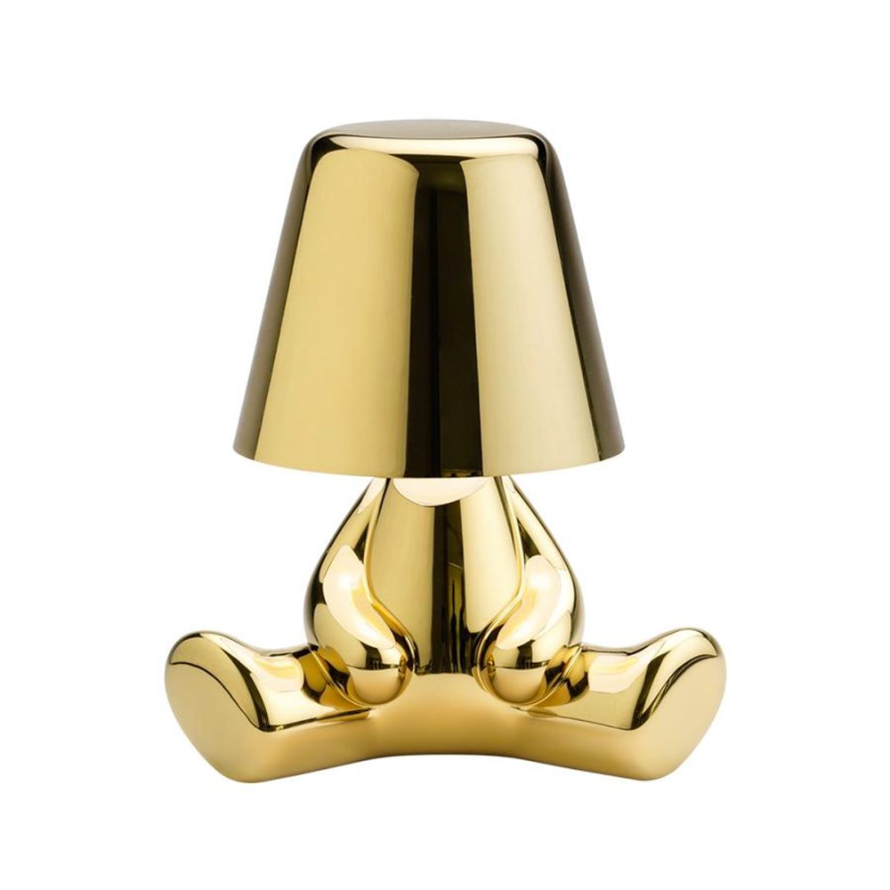 Qeeboo - Lampada da tavolo Brothers Joe Golden