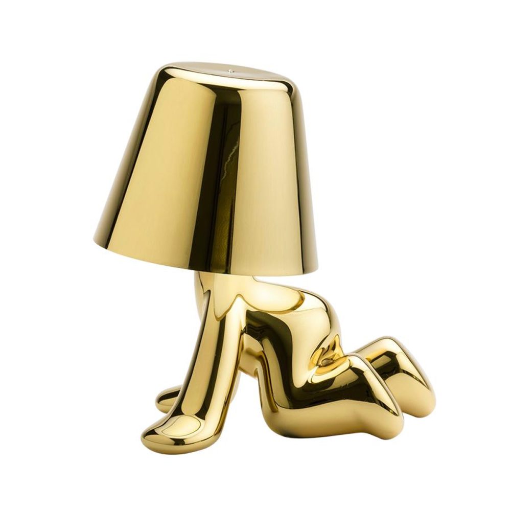 Qeeboo - Lampada da tavolo Brothers Ron Golden