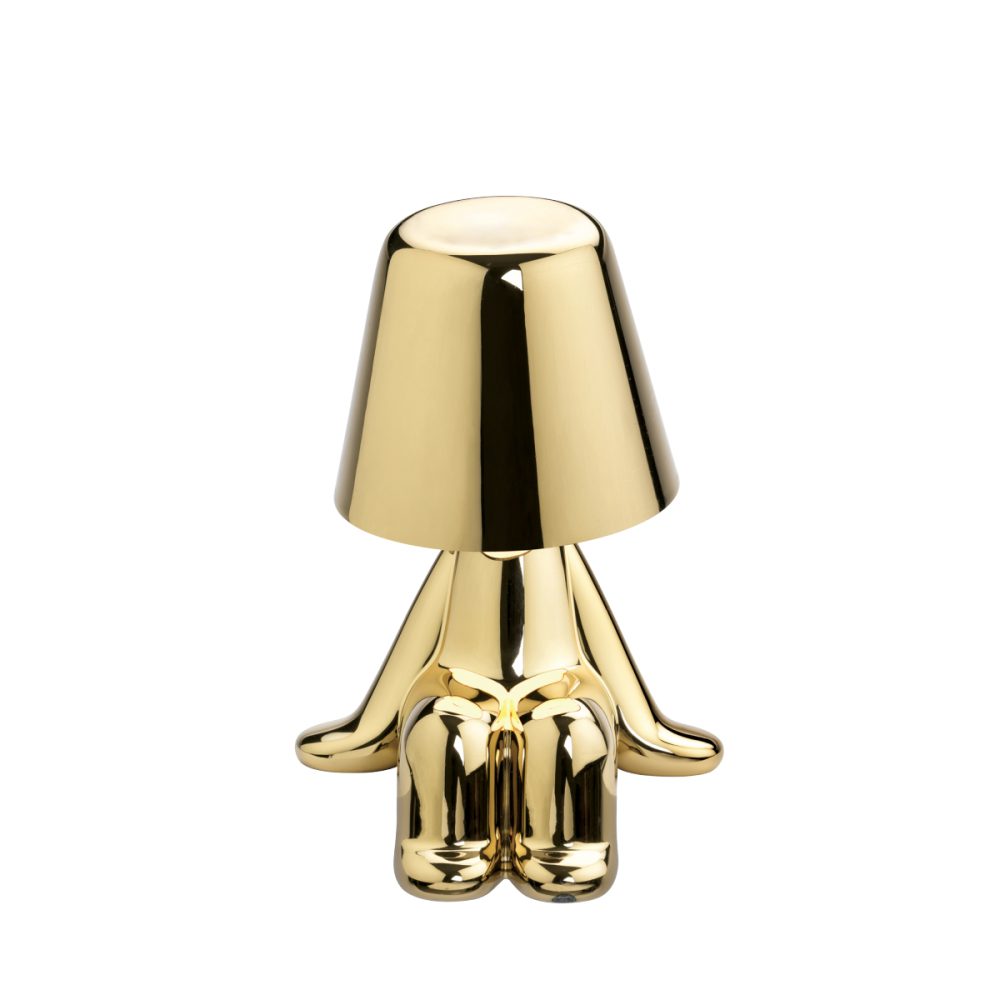 Qeeboo - Lampada da tavolo Brothers Sam Golden