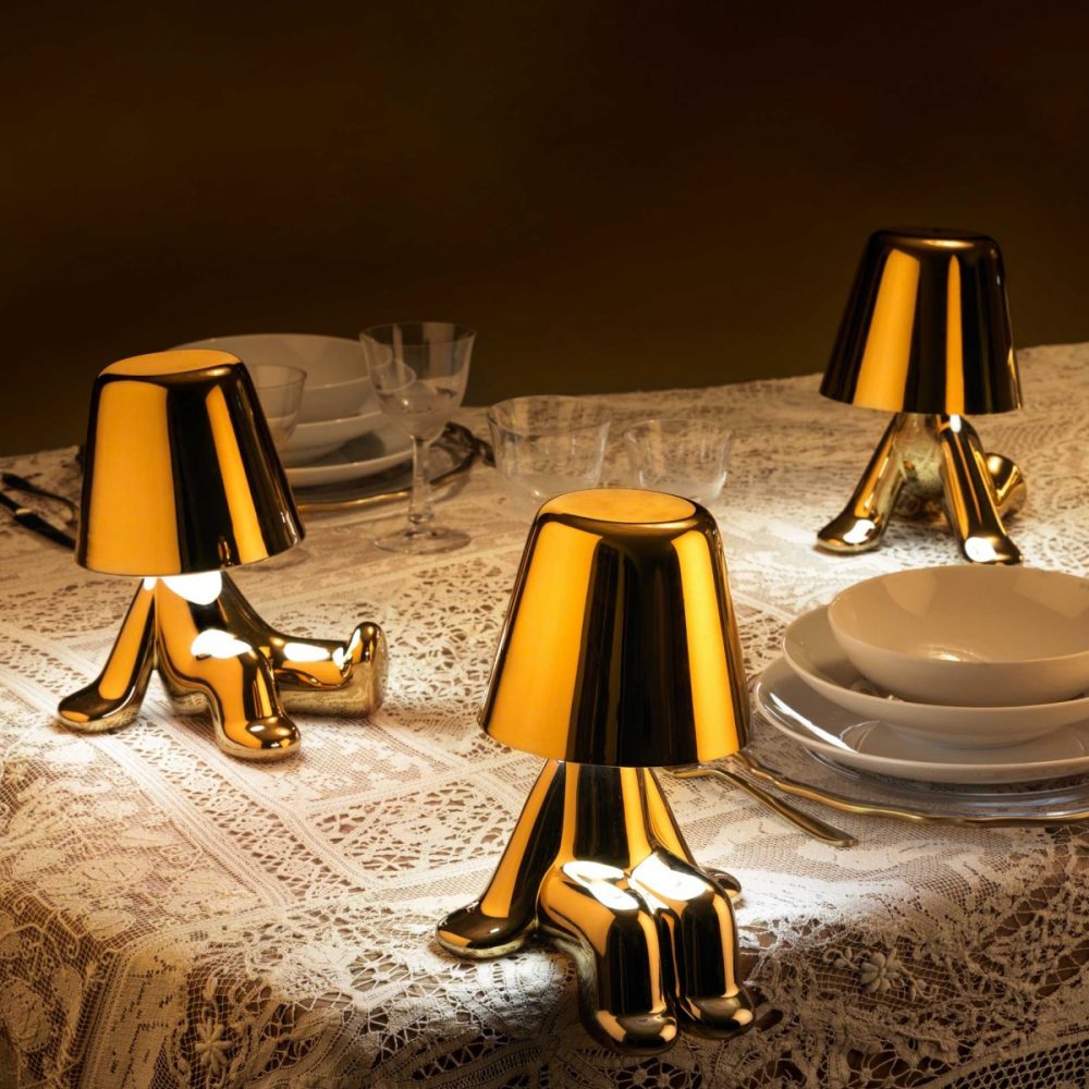 Qeeboo - Lampada da tavolo Brothers Ron Golden - immagine 3