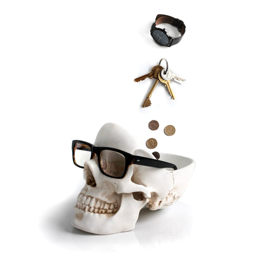 Suck Uk Skull Tidy bianco - immagine 3