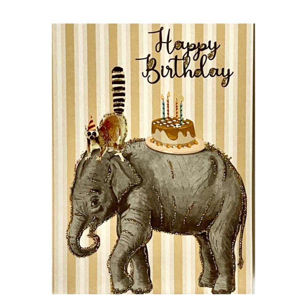 Vanilla Fly biglietto auguri Happy Birthday Elephant