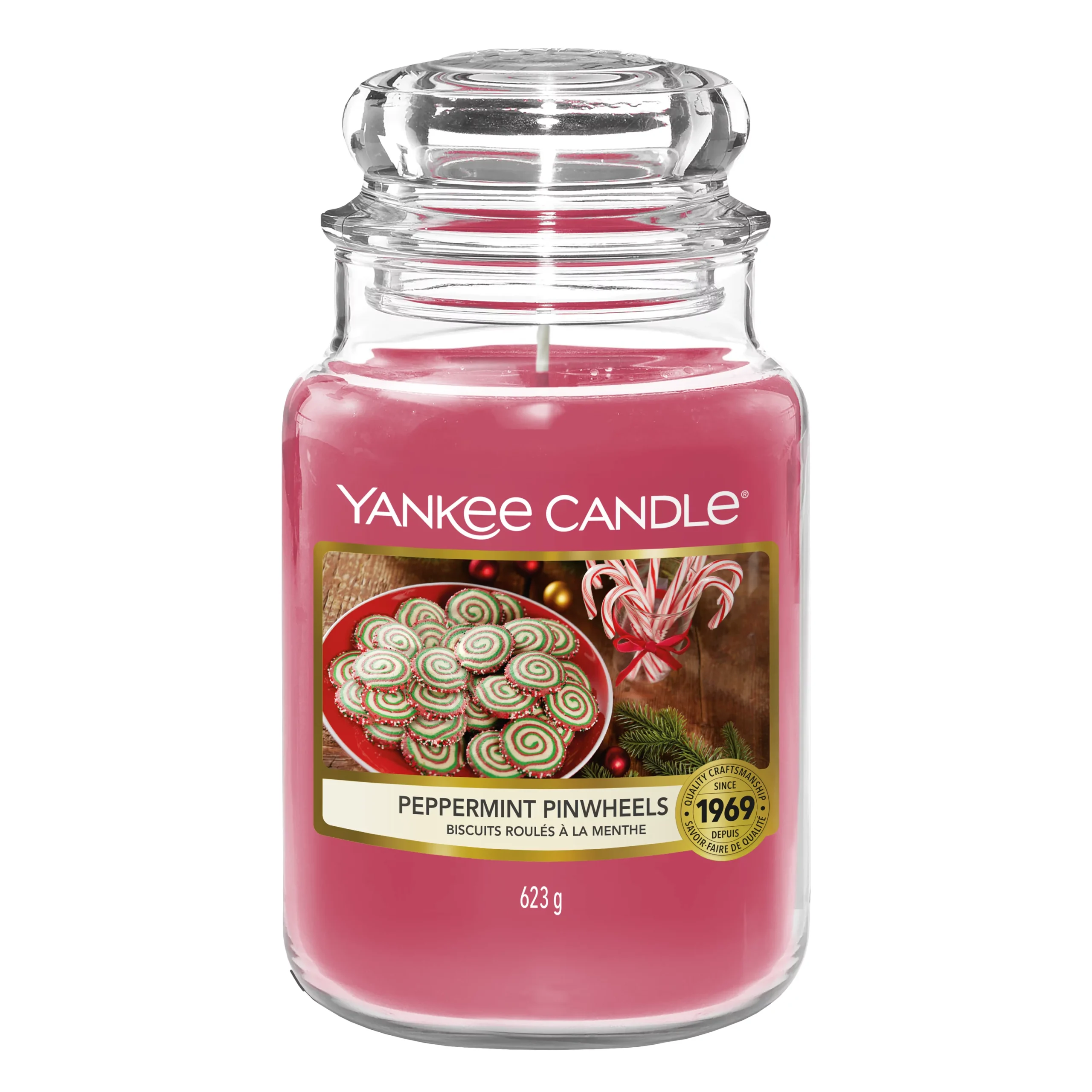 Yankee Candle Candela Profumata Giara Piccola Peppermint Pinwheels