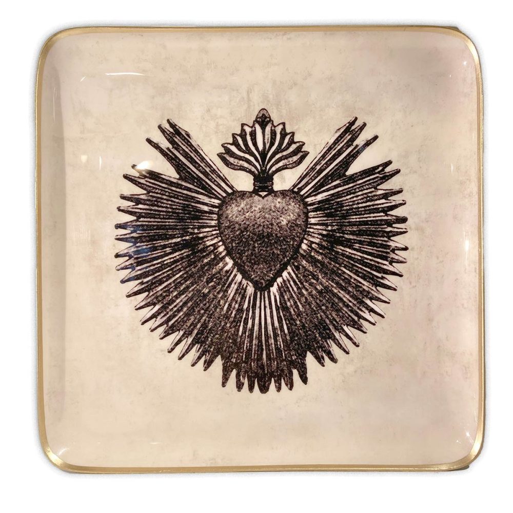 Vassoio quadrato Coeur Rayon