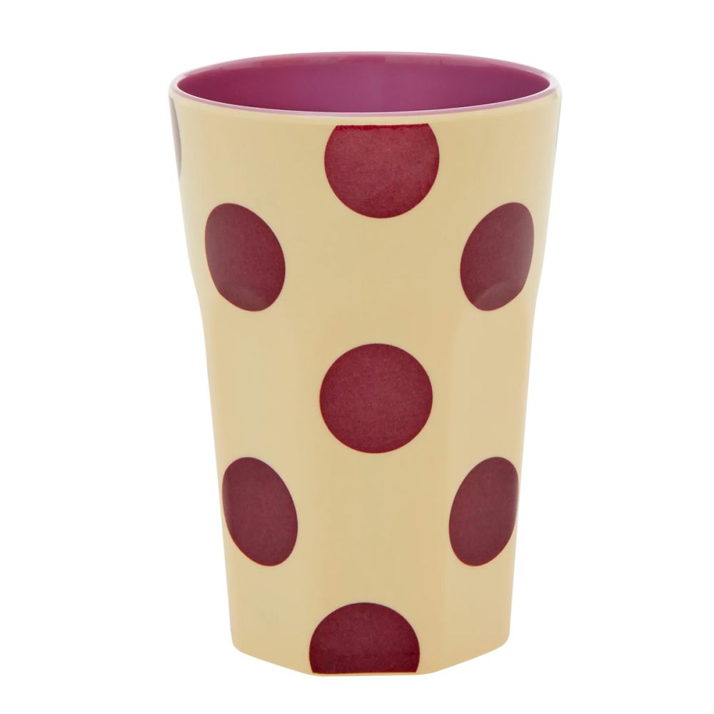 Rice bicchiere alto Pois Viola