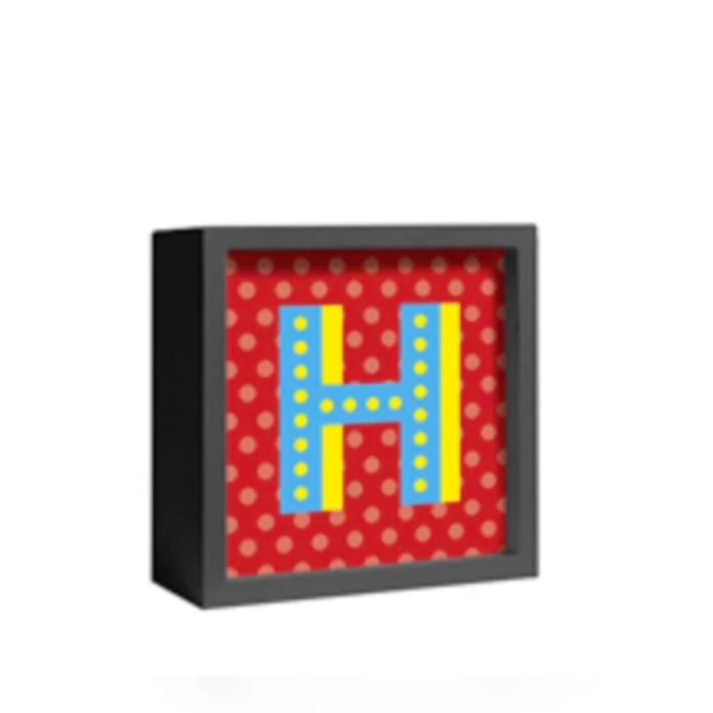 Pusher Deco Luce lettera H
