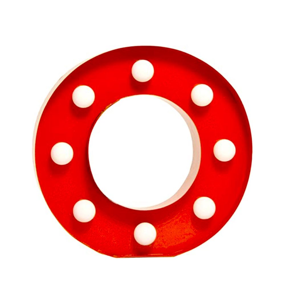 Pusher letterina luminosa star light rossa o