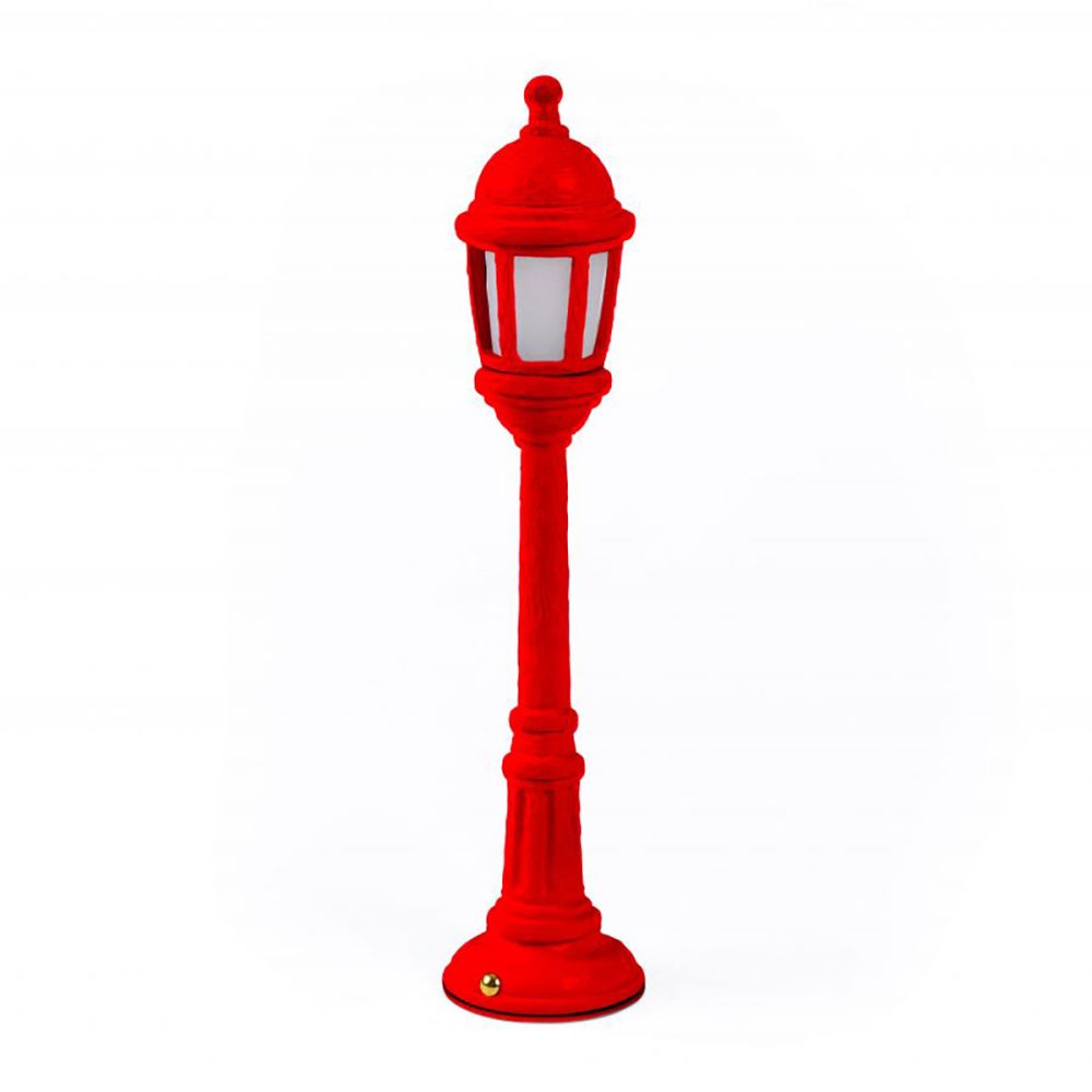 Seletti Lampada da tavolo in resina Street Lamp Dining Rossa