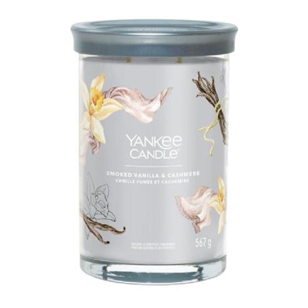 Yankee Candle Signature Smoked Vanilla Cashmere Candela Tumbler Grande