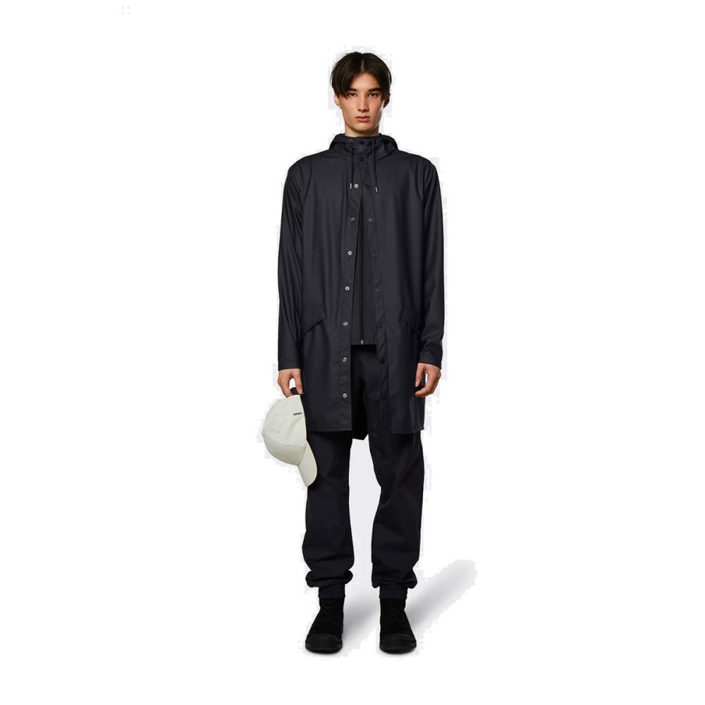 Rains Long Jacket Nero Small - immagine 2